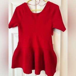 Maeve Anthropologie Vibrant Red women’s top